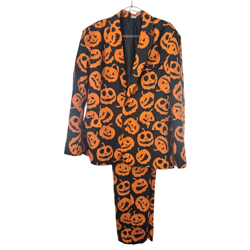Spirit Xl Pumpkin Jack-a-lantern Suit Jacket & Pants
